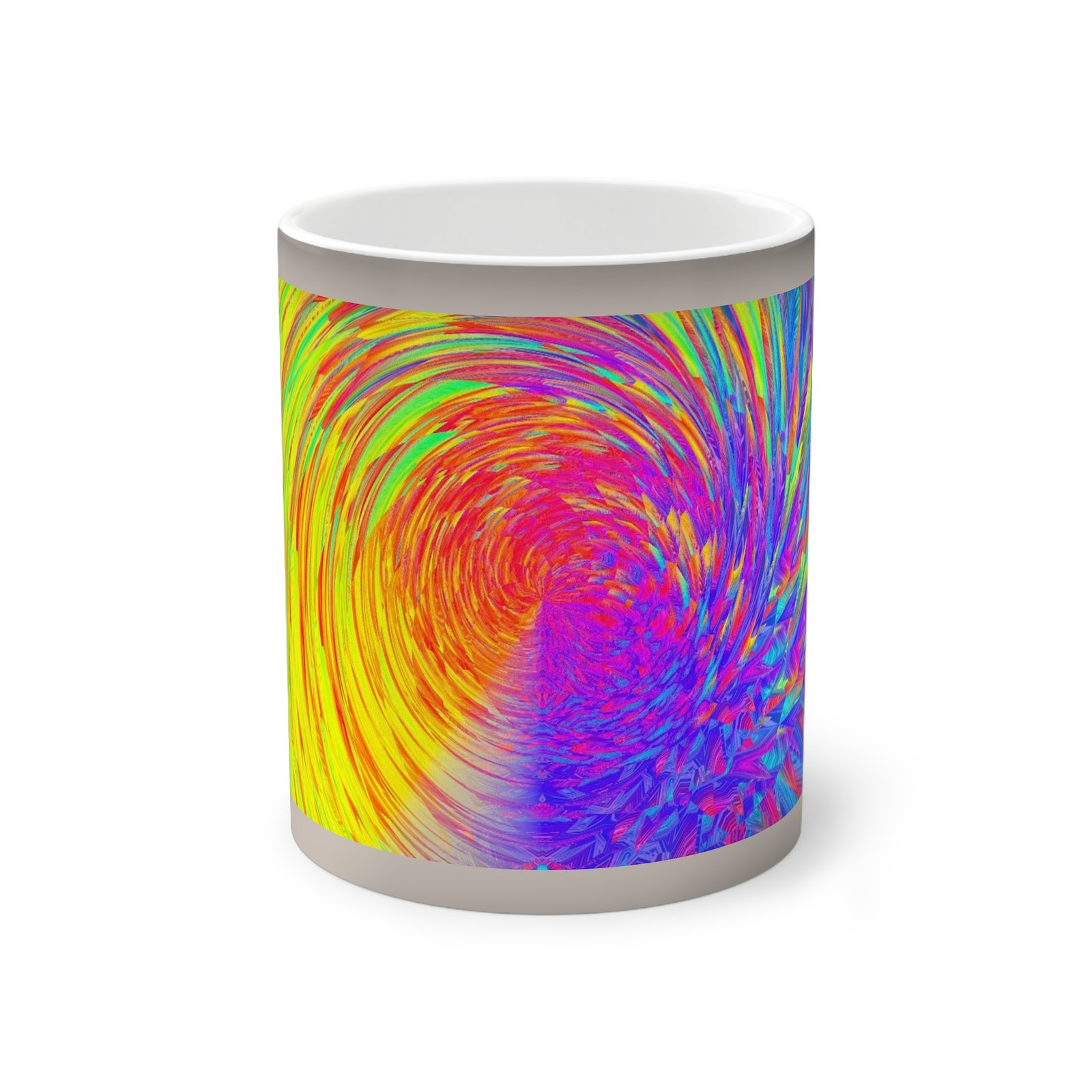 Tie-Dye Color-Changing Art Mug, Vibrant Magic Mug for Coffee Lovers, Unique Gift for Hot Beverage Enthusiasts, Fun Home Decor, Colorful!