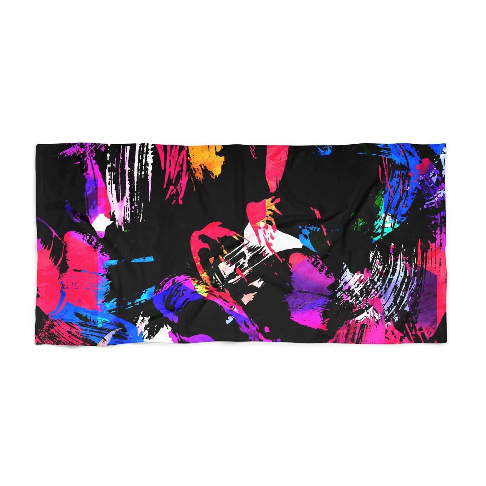 Vibrant Beach Towel, Colorful Pool Accessory, Quick-Dry Summer Essential, Perfect for Beach Days, Fun Gift Idea for Sun Lovers