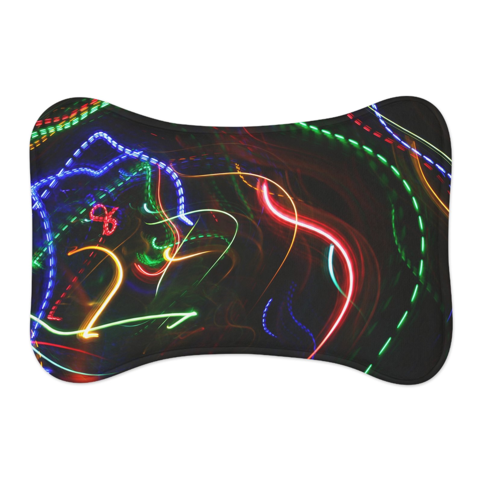 Vibrant Pet Feeding Mat, Stylish Dog Bowl Mat, Colorful Cat Food Mat, Pet Décor Gift, Fun Pet Accessories