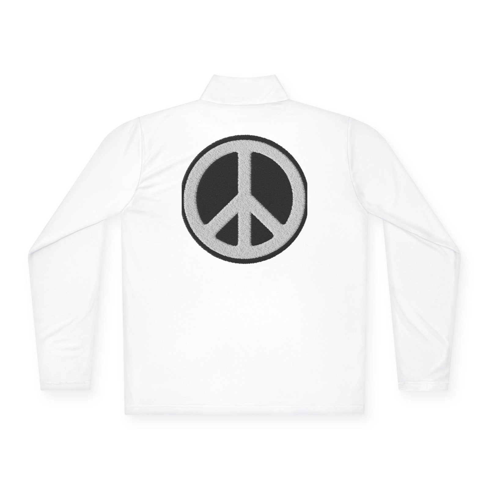 Uni-Sex Peace Sign Quarter-Zip Pullover Peace Apparel