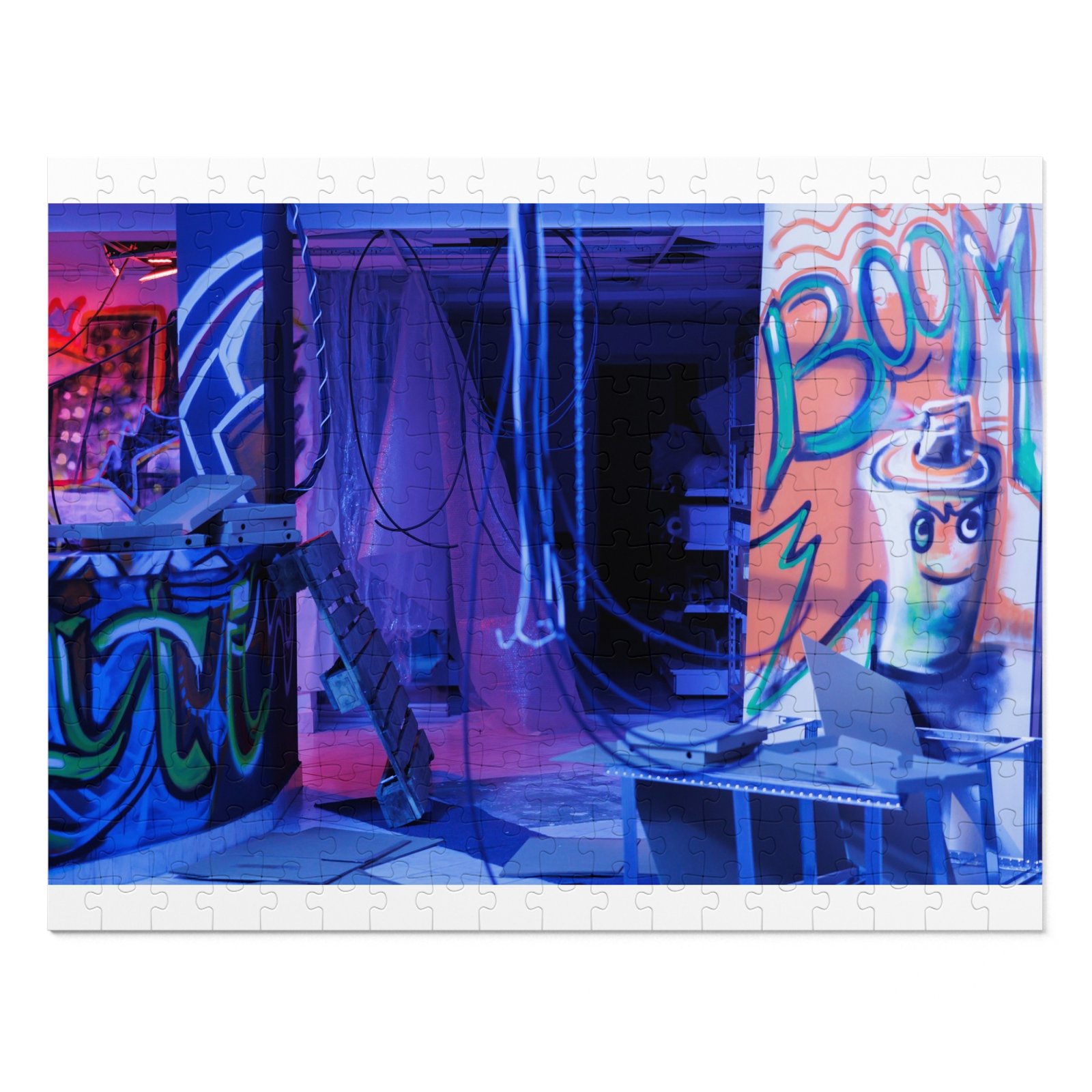 Vibrant Urban Jigsaw Puzzle with Tin - Fun Gift for Art Lovers, Puzzle Enthusiasts, Home Decor, Family Activity, Unique Challenge
