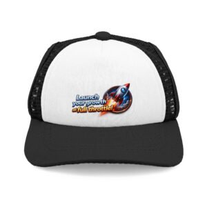 Retro Neon Music Trucker Hat — "Jerald James Agency" Graphic Foam Front Hat