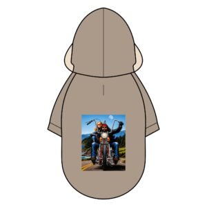 Biker Dog Parka Jacket – 'Ride Free' Motorcycle Pet Coat